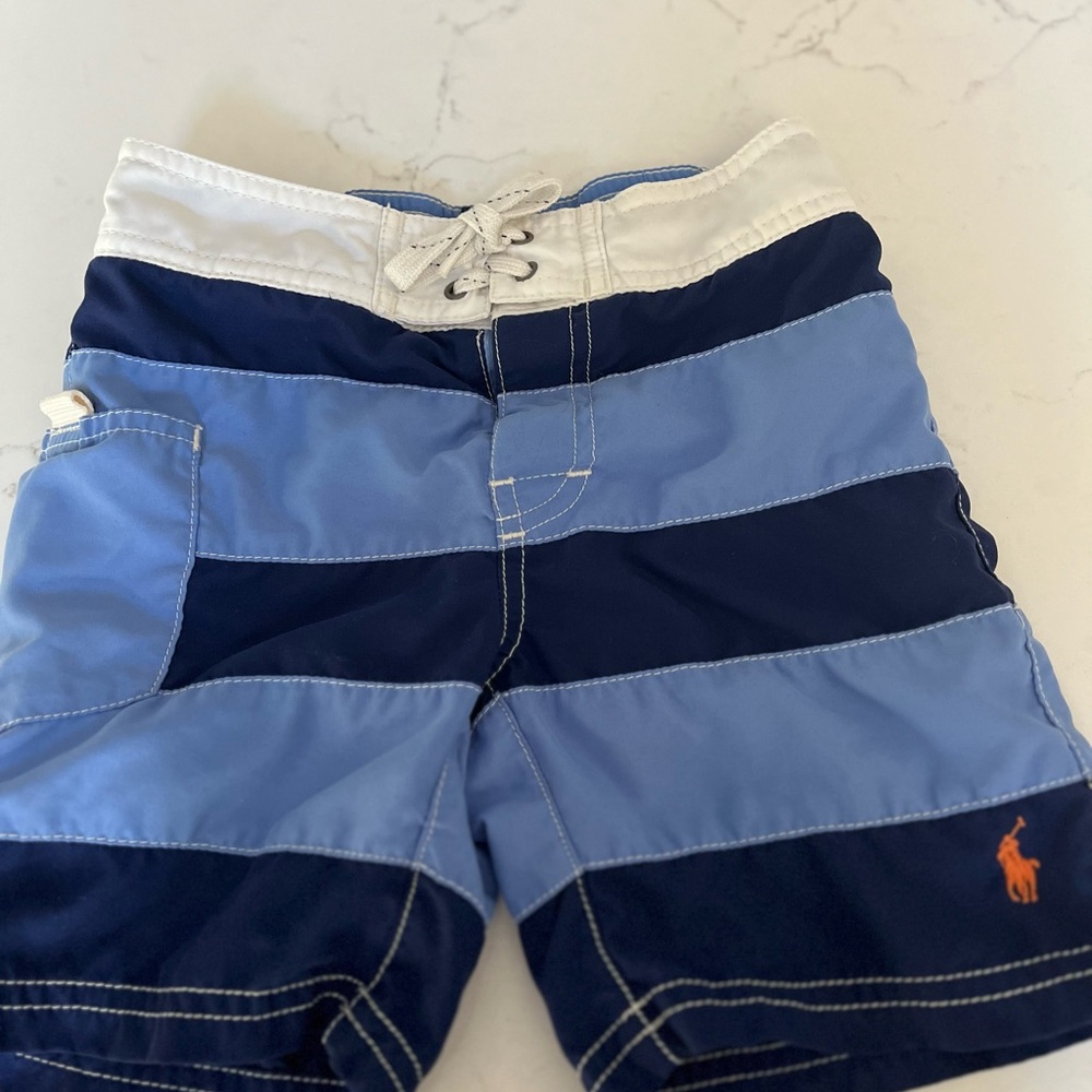 Polo by Ralph Lauren Boy’s Blue Striped Swimsuit